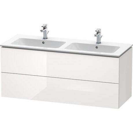 Duravit L-Cube 51" x 22" x 19" White Two Drawer Wall-Mount Vanity Unit (LC625808585)