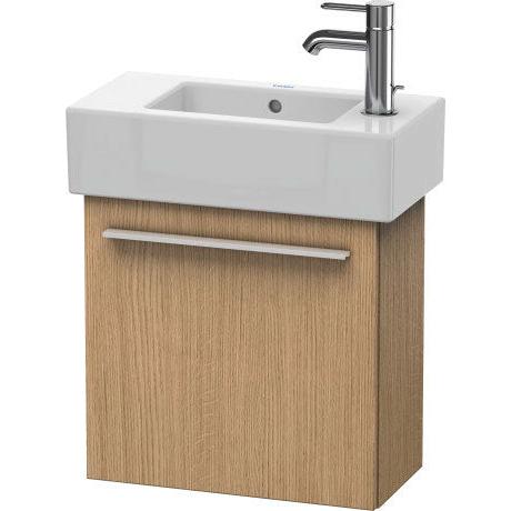 Duravit X-Large 18" x 17" x 9" European Oak Finish One Door Wall-Mounted Vanity Unit (XL6208L5252)