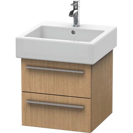 Duravit X-Large 18" x 18" x 17" European Oak Finish Wall-Mounted Vanity Unit (XL634305252)