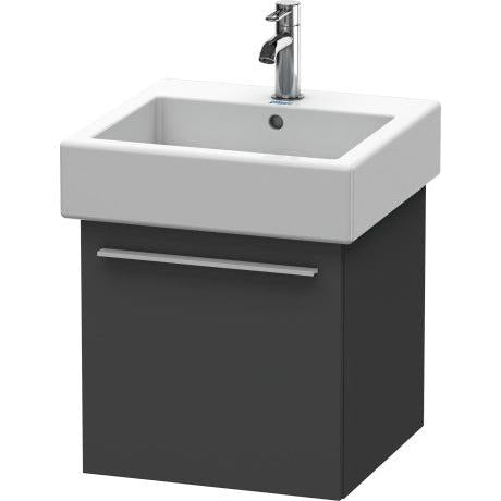 Duravit X-Large 18" x 18" x 17" Graphite Finish Wall-Mounted Vanity Unit (XL604304949)
