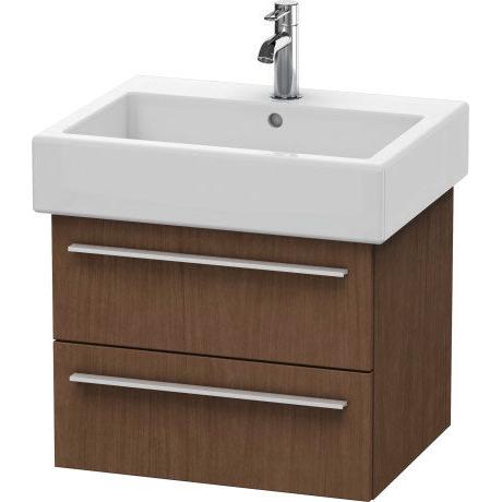 Duravit X-Large 22" x 18" x 17" American Walnut Finish Wall-Mounted Vanity Unit (XL634401313)