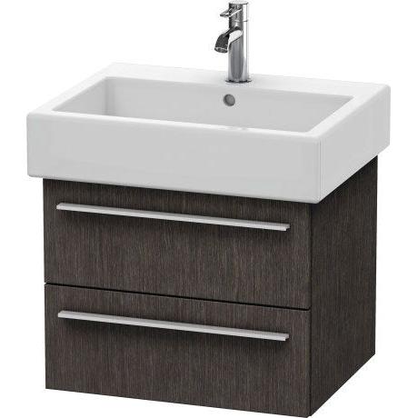 Duravit X-Large 22" x 18" x 17" Dark Brushed Oak Finish Wall-Mounted Vanity Unit (XL634407272)