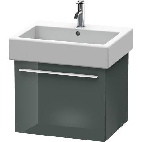 Duravit X-Large 22" x 18" x 17" Dolomite Gray Finish One Drawer Wall-Mounted Vanity Unit (XL604403838)