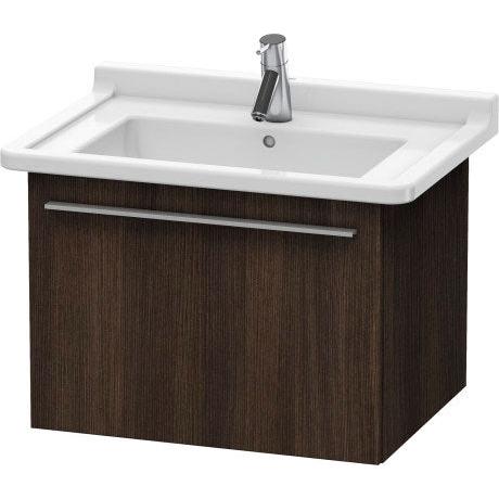 Duravit X-Large 24" x 18" x 18" Chestnut Dark Finish Wall-Mounted Vanity Unit (XL605605353)