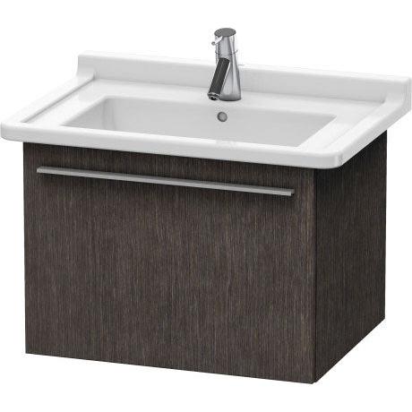 Duravit X-Large 24" x 18" x 18" Dark Brushed Oak Finish Wall-Mounted Vanity Unit (XL605607272)