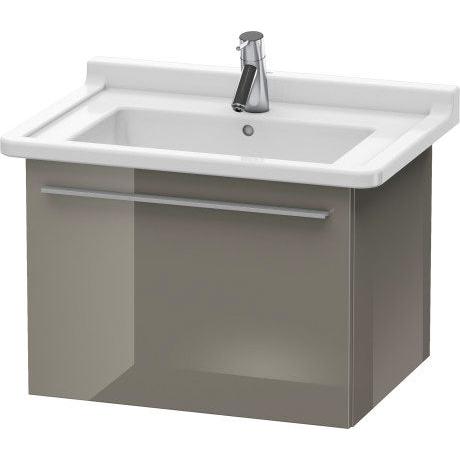 Duravit X-Large 24" x 18" x 18" Flannel Gray Finish Wall-Mounted Vanity Unit (XL605608989)