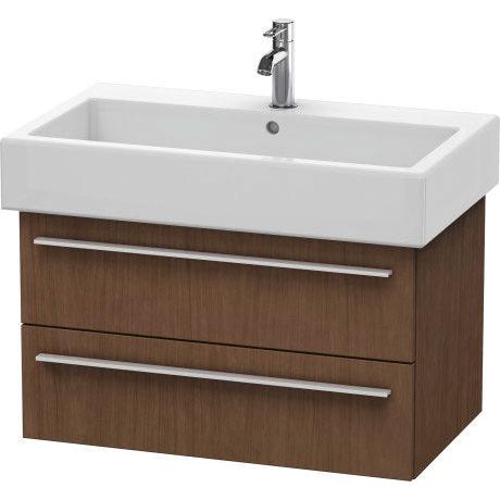 Duravit X-Large 30" x 18" x 17" American Walnut Finish Wall-Mounted Vanity Unit (XL634501313)