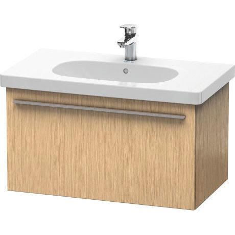 Duravit X-Large 31" x 18" x 18" Brushed Oak Finish One Drawer Wall-Mounted Vanity Unit (XL604801212)