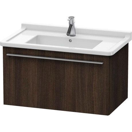Duravit X-Large 31" x 18" x 18" Chestnut Dark Finish Wall-Mounted Vanity Unit (XL605705353)