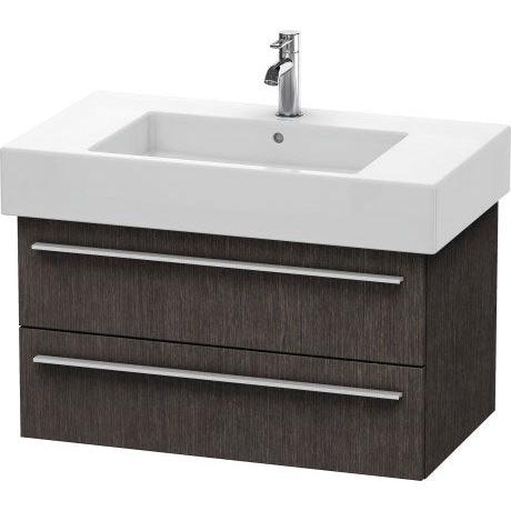 Duravit X-Large 31" x 18" x 18" Dark Brushed Oak Finish Wall-Mounted Vanity Unit (XL635207272)