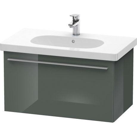 Duravit X-Large 31" x 18" x 18" Dolomite Gray Finish One Drawer Wall-Mounted Vanity Unit (XL604803838)