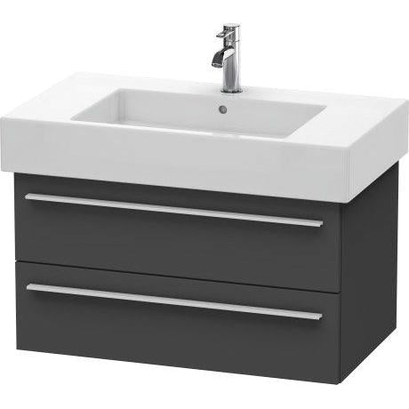 Duravit X-Large 31" x 18" x 18" Graphite Finish Wall-Mounted Vanity Unit (XL635204949)
