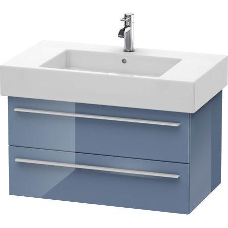 Duravit X-Large 31" x 18" x 18" Stone Blue High Gloss Finish Wall-Mounted Vanity Unit (XL635204747)
