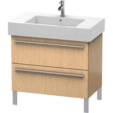 Duravit X-Large 31" x 23" x 18" Brushed Oak Finish Two Drawer Floorstanding Vanity Unit (XL654301212)