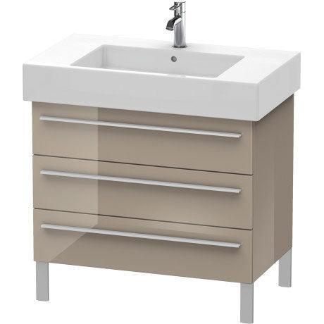Duravit X-Large 31" x 23" x 18" Cappuccino Finish Three Drawer Floorstanding Vanity Unit (XL655308686)