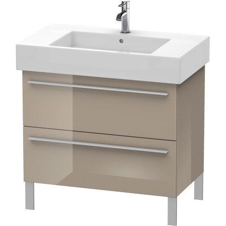 Duravit X-Large 31" x 23" x 18" Cappuccino Finish Two Drawer Floorstanding Vanity Unit (XL654308686)