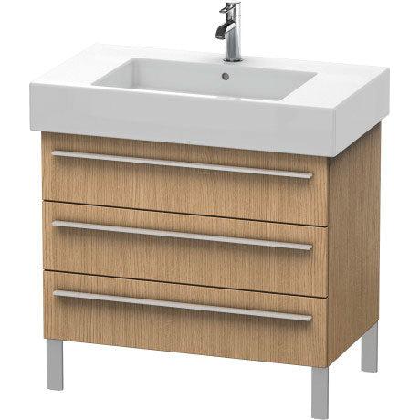 Duravit X-Large 31" x 23" x 18" European Oak Finish Three Drawer Floorstanding Vanity Unit (XL655305252)