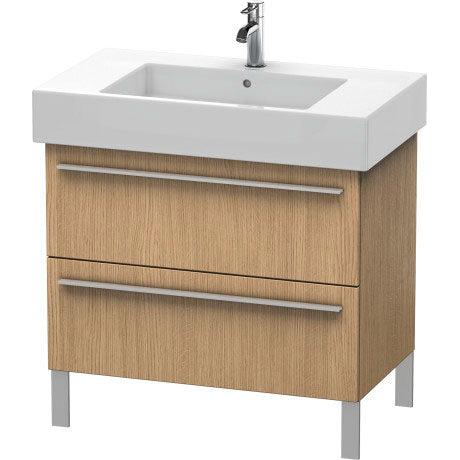 Duravit X-Large 31" x 23" x 18" European Oak Finish Two Drawer Floorstanding Vanity Unit (XL654305252)