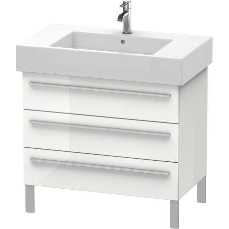 Duravit X-Large 31" x 23" x 18" Linen Finish Three Drawer Floorstanding Vanity Unit (XL655307575)