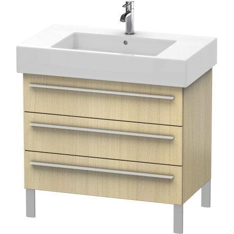 Duravit X-Large 31" x 23" x 18" Walnut Brushed Finish Three Drawer Floorstanding Vanity Unit (XL655306969)