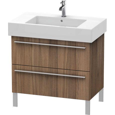 Duravit X-Large 31" x 23" x 18" Walnut Finish Two Drawer Floorstanding Vanity Unit (XL654307979)