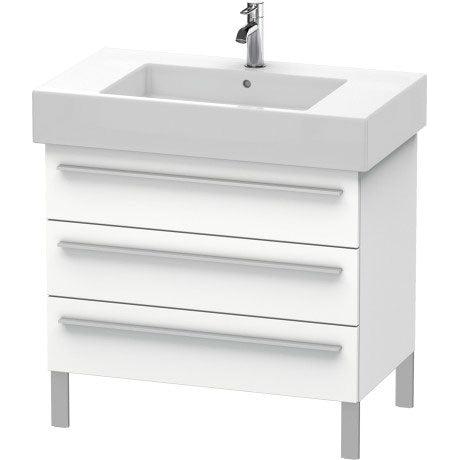 Duravit X-Large 31" x 23" x 18" White Finish Three Drawer Floorstanding Vanity Unit (XL655301818)