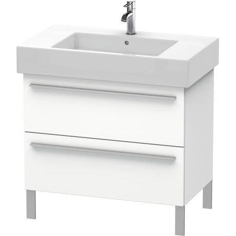 Duravit X-Large 31" x 23" x 18" White Finish Two Drawer Floorstanding Vanity Unit (XL654301818)