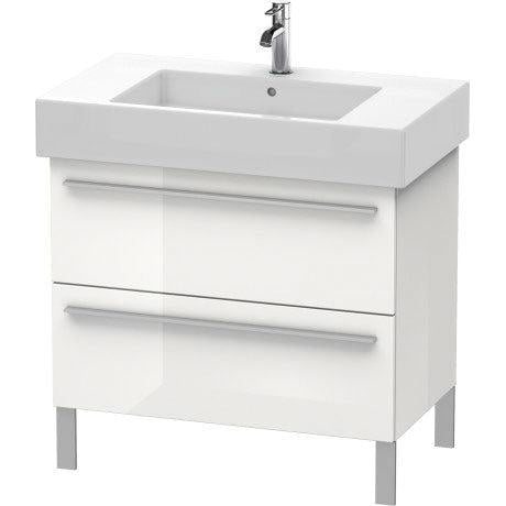 Duravit X-Large 31" x 23" x 18" White Finish Two Drawer Floorstanding Vanity Unit (XL654308585)