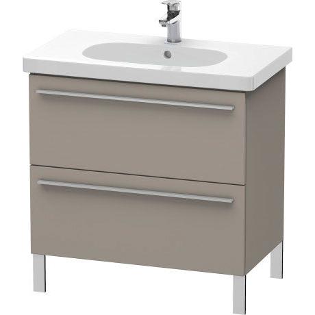 Duravit X-Large 31" x 26" x 18" Basalt Finish Two Drawer Floorstanding Vanity Unit (XL651604343)