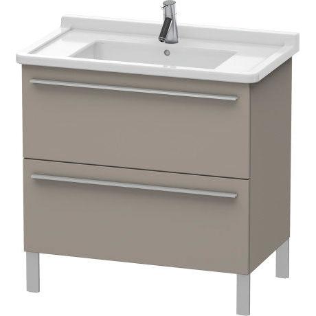 Duravit X-Large 31" x 26" x 18" Basalt Finish Two Drawer Floorstanding Vanity Unit (XL653604343)