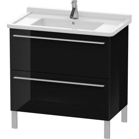 Duravit X-Large 31" x 26" x 18" Black Finish Two Drawer Floorstanding Vanity Unit (XL653604040)