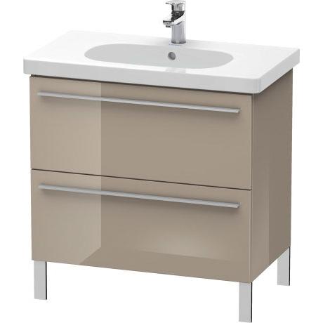 Duravit X-Large 31" x 26" x 18" Cappuccino Finish Two Drawer Floorstanding Vanity Unit (XL651608686)