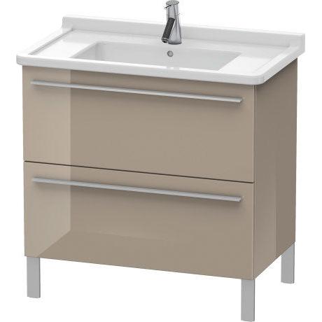 Duravit X-Large 31" x 26" x 18" Cappuccino Finish Two Drawer Floorstanding Vanity Unit (XL653608686)