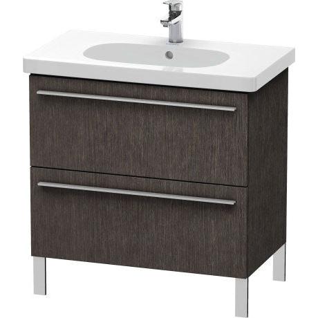 Duravit X-Large 31" x 26" x 18" Dark Brushed Oak Finish Two Drawer Floorstanding Vanity Unit (XL651607272)