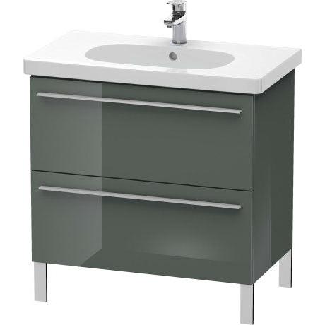 Duravit X-Large 31" x 26" x 18" Dolomite Gray Finish Two Drawer Floorstanding Vanity Unit (XL651603838)