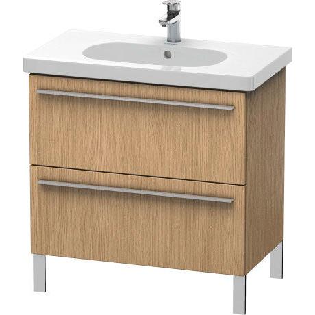 Duravit X-Large 31" x 26" x 18" European Oak Finish Two Drawer Floorstanding Vanity Unit (XL651605252)