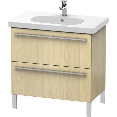 Duravit X-Large 31" x 26" x 18" Mediterranean Oak Finish Two Drawer Floorstanding Vanity Unit (XL651607171)