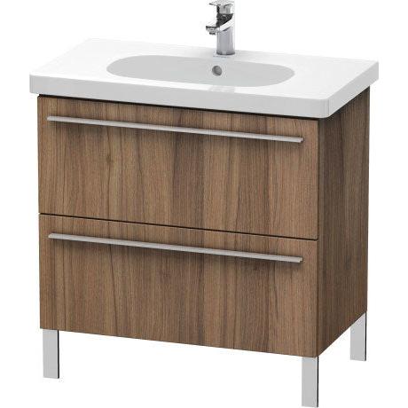 Duravit X-Large 31" x 26" x 18" Walnut Finish Two Drawer Floorstanding Vanity Unit (XL651607979)