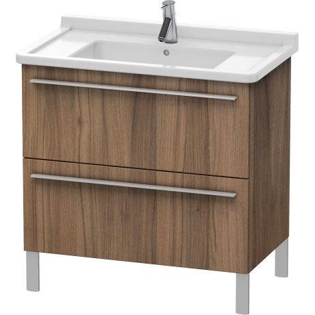 Duravit X-Large 31" x 26" x 18" Walnut Finish Two Drawer Floorstanding Vanity Unit (XL653607979)