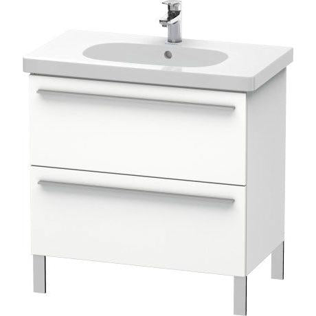 Duravit X-Large 31" x 26" x 18" White Finish Two Drawer Floorstanding Vanity Unit (XL651601818)