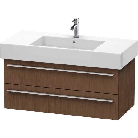 Duravit X-Large 39" x 18" x 18" American Walnut Finish Wall-Mounted Vanity Unit (XL635301313)