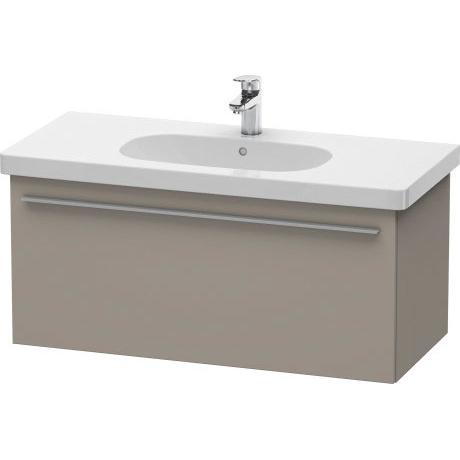 Duravit X-Large 39" x 18" x 18" Basalt Finish One Drawer Wall-Mounted Vanity Unit (XL604904343)
