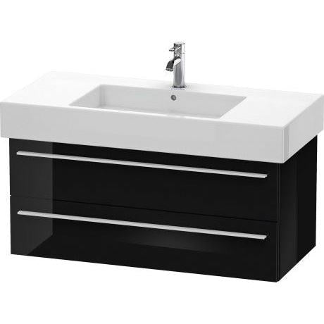 Duravit X-Large 39" x 18" x 18" Black Finish Wall-Mounted Vanity Unit (XL635304040)