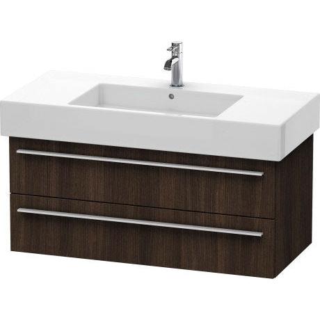 Duravit X-Large 39" x 18" x 18" Chestnut Dark Finish Wall-Mounted Vanity Unit (XL635305353)
