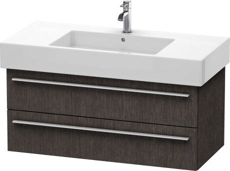 Duravit X-Large 39" x 18" x 18" Dark Brushed Oak Finish Wall-Mounted Vanity Unit (XL635307272)