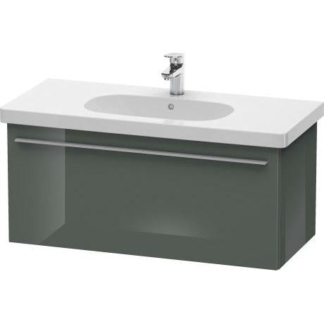 Duravit X-Large 39" x 18" x 18" Dolomite Gray Finish One Drawer Wall-Mounted Vanity Unit (XL604903838)