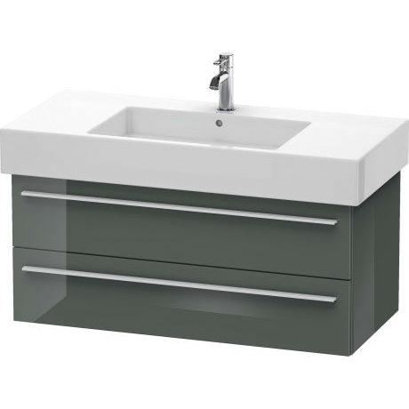 Duravit X-Large 39" x 18" x 18" Dolomite Gray Finish Wall-Mounted Vanity Unit (XL635303838)