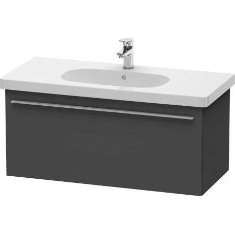 Duravit X-Large 39" x 18" x 18" Graphite Finish One Drawer Wall-Mounted Vanity Unit (XL604904949)