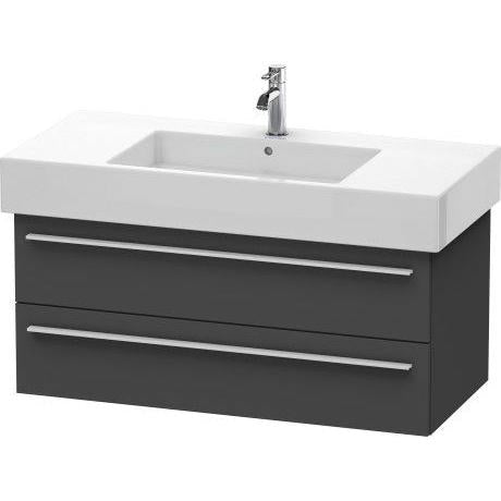Duravit X-Large 39" x 18" x 18" Graphite Finish Wall-Mounted Vanity Unit (XL635304949)