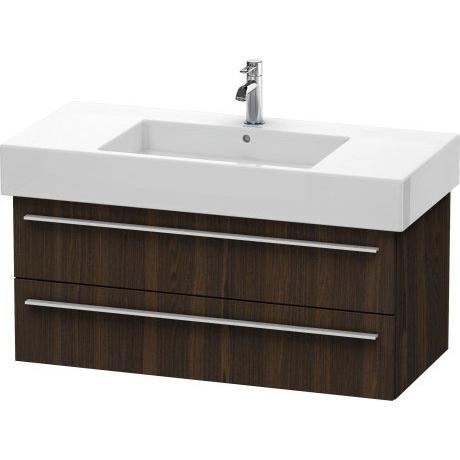 Duravit X-Large 39" x 18" x 18" Walnut Brushed Finish Wall-Mounted Vanity Unit (XL635306969)